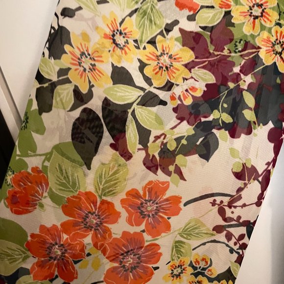 INC Size 8 Spring Floral Longsleeve Maxi Dress - Picture 9 of 9